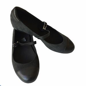 Cole Han x Nike Air Leather Mary Jane Black Flats